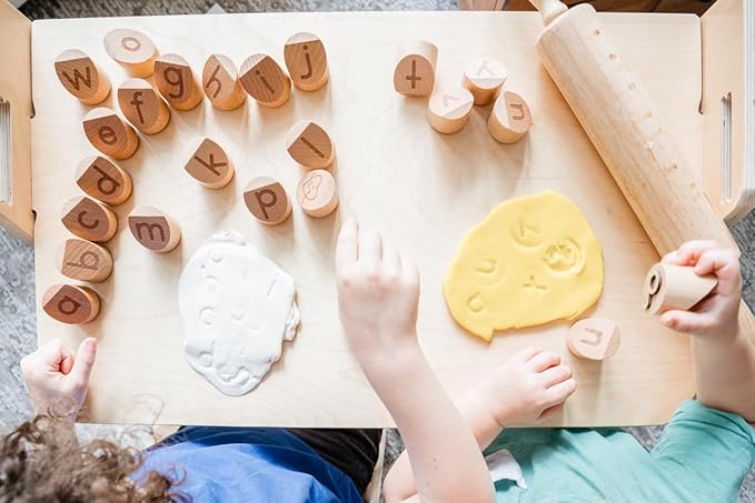 Alphabet Playdough Stamp