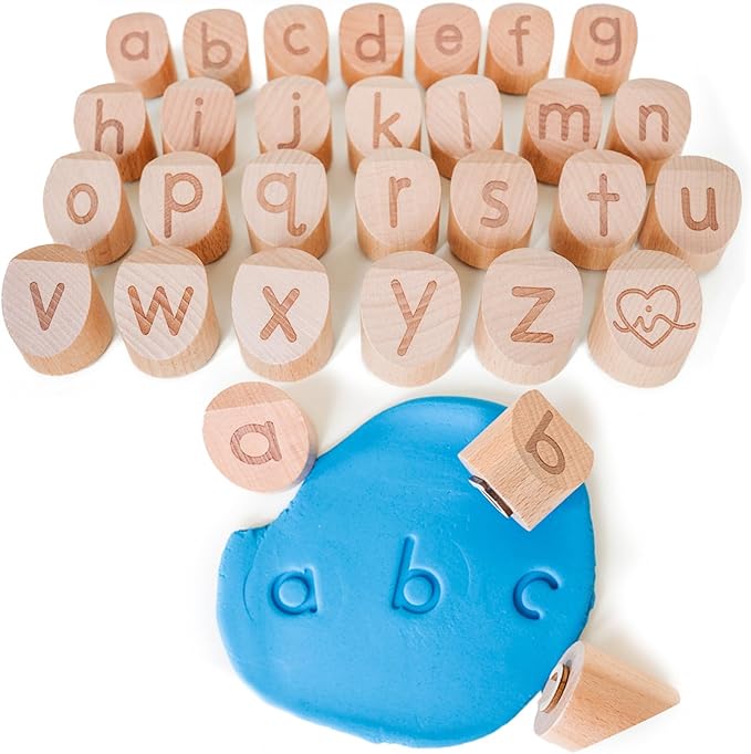 Alphabet Playdough Stamp