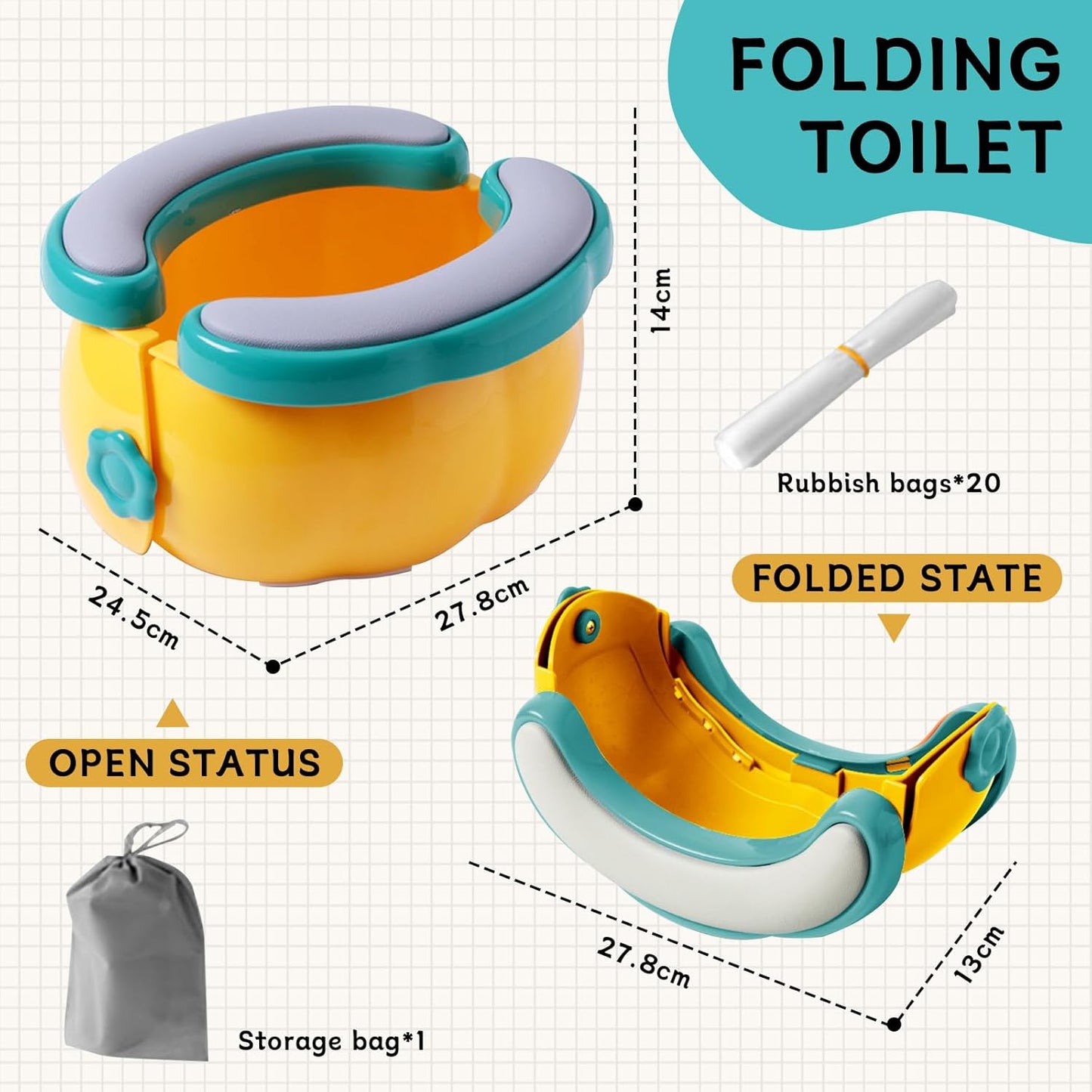 Foldable Portable Potty for Toddler