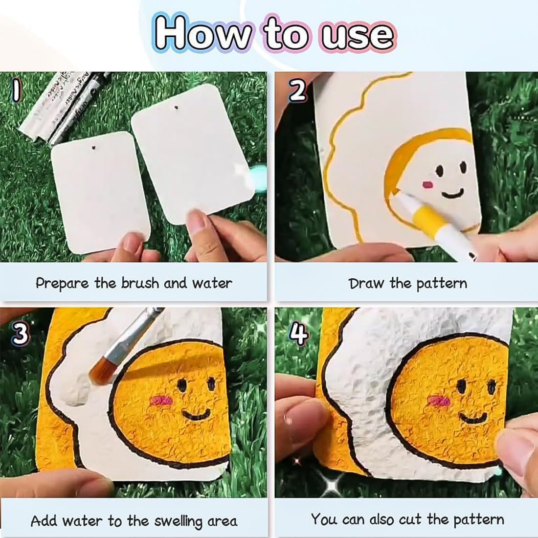 3D Magic Foam Painting 4 Pcs