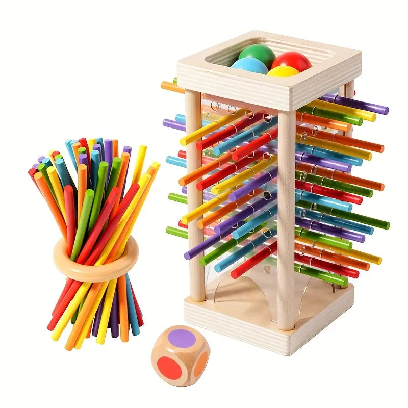 Wooden Pull Stick Puzzle Game