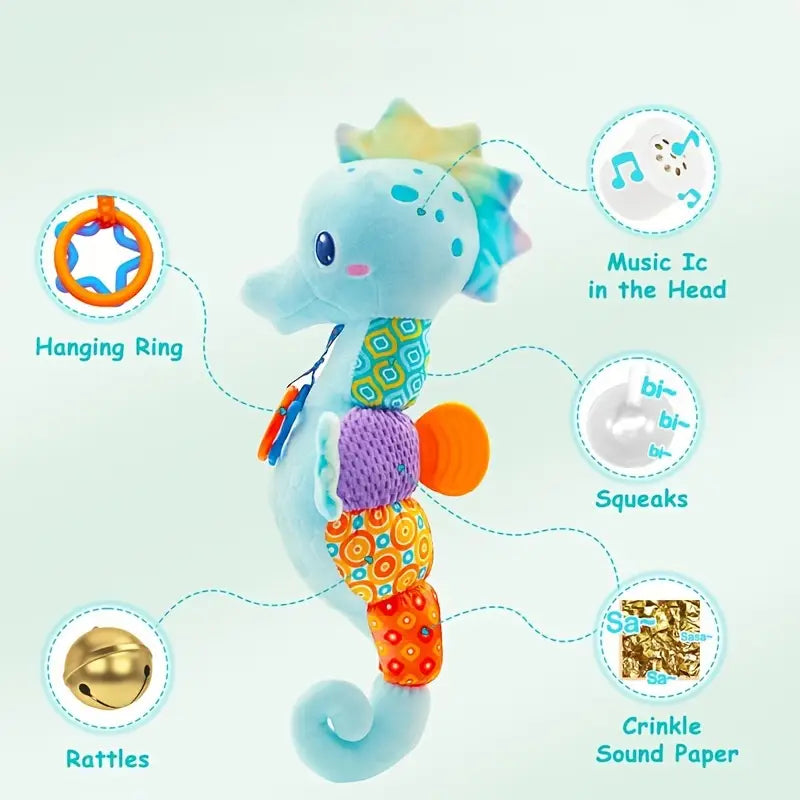Baby Music Ringing Seahorse Plush Toy