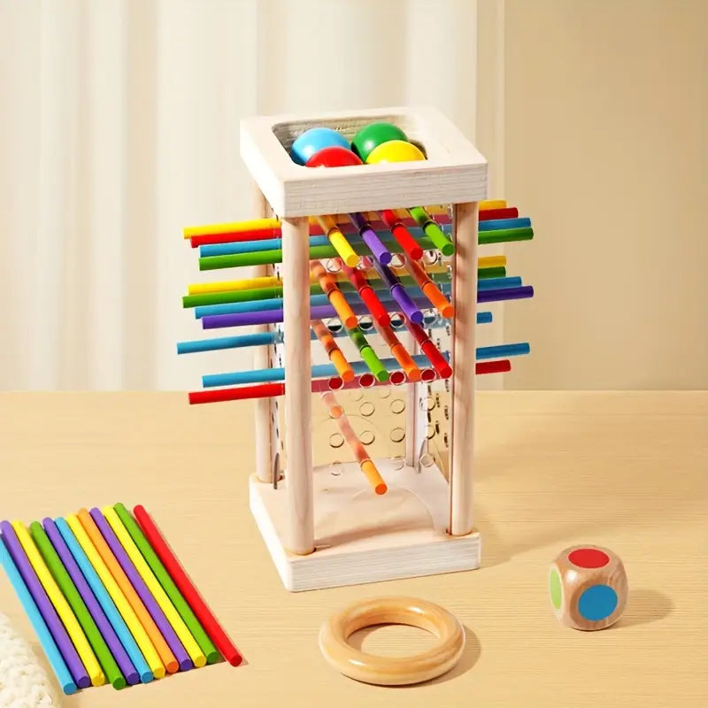 Wooden Pull Stick Puzzle Game