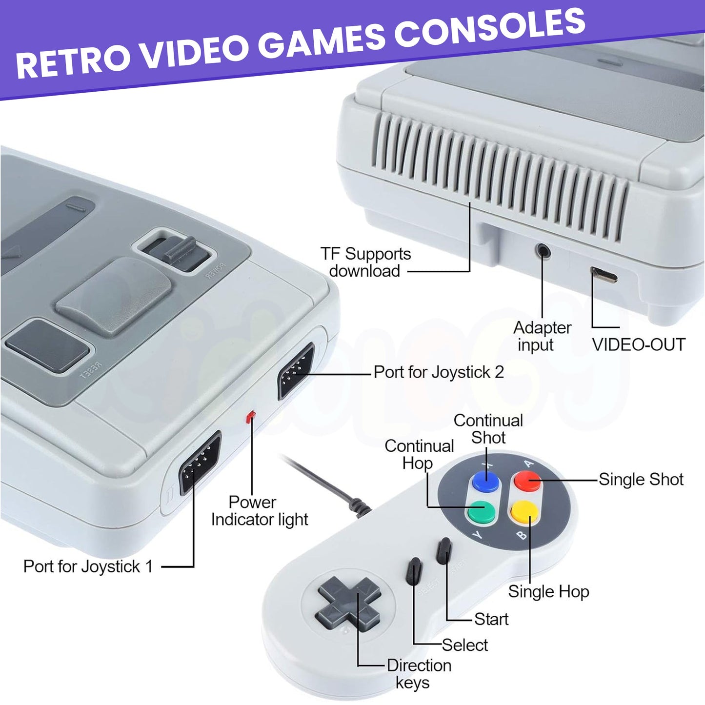 Retro Video Game Console