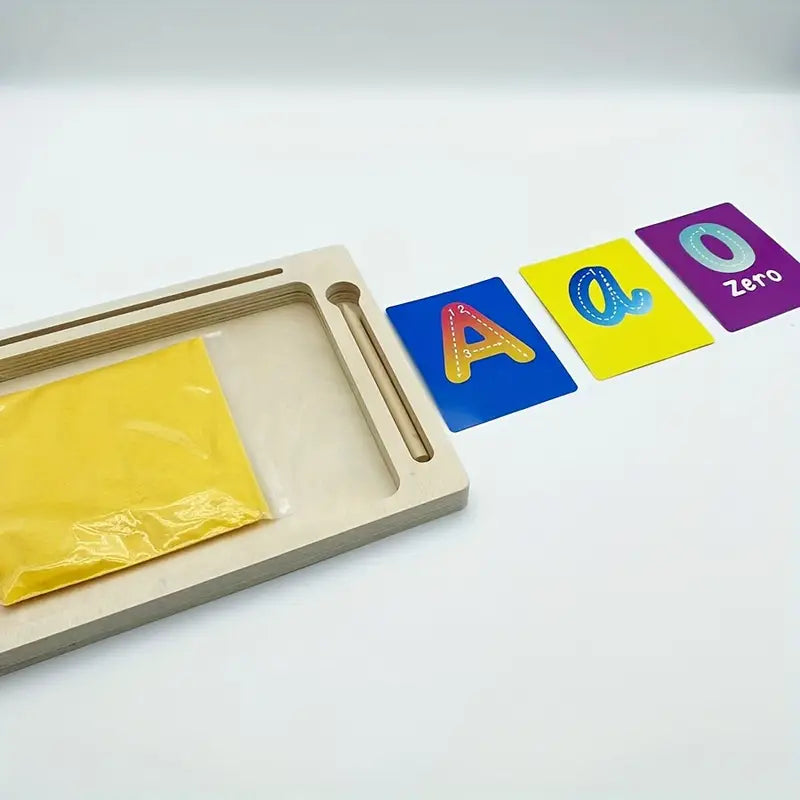Alphabet Sandpaper Letters Wooden Tray Set