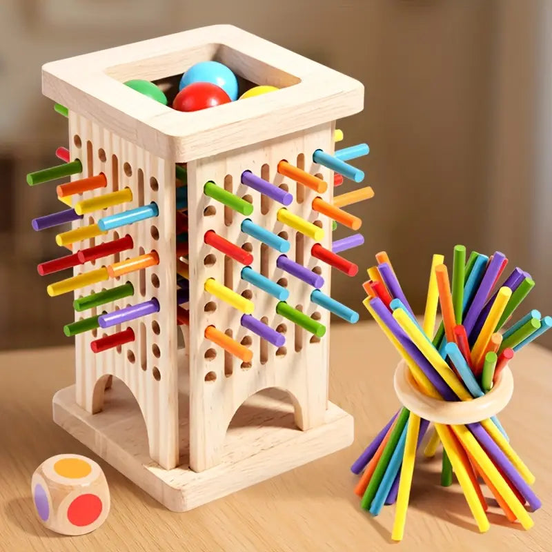 Wooden Pull Stick Puzzle Game