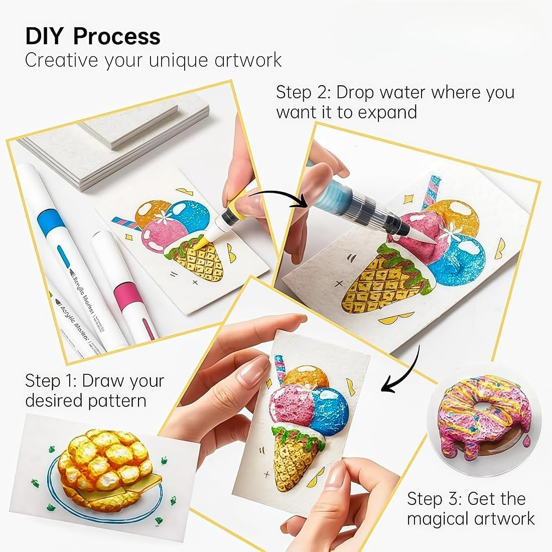 3D Magic Foam Painting 4 Pcs