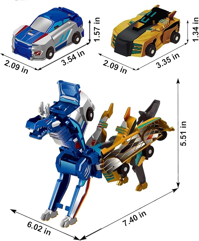 Collision Transforming Dinosaur Car Toy