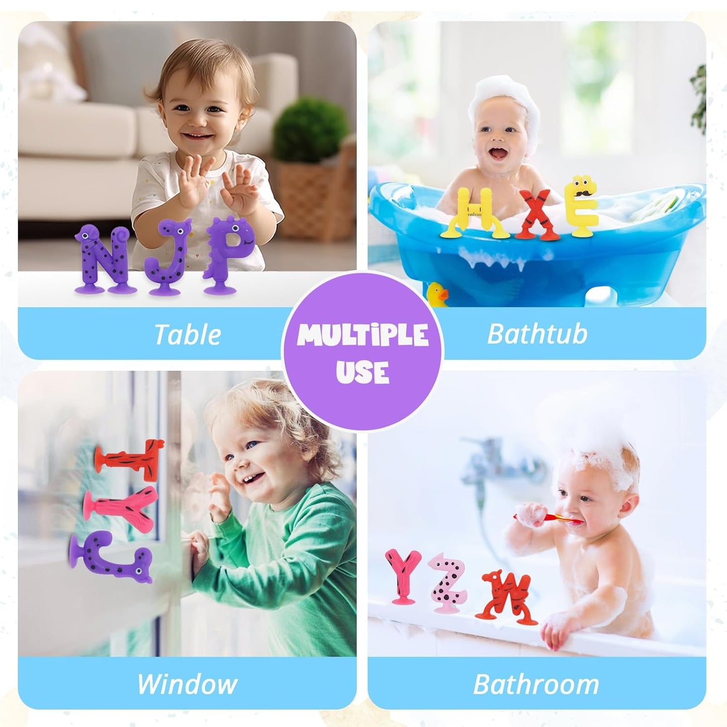 Alphabet Letters Learning Suction Toys
