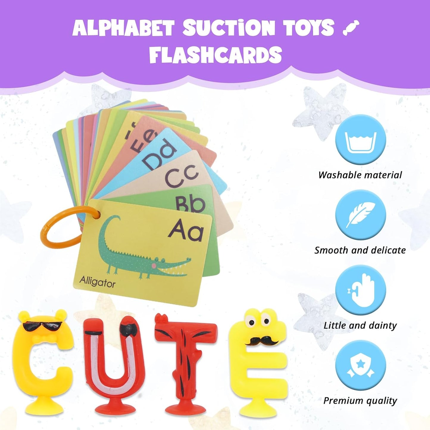 Alphabet Letters Learning Suction Toys