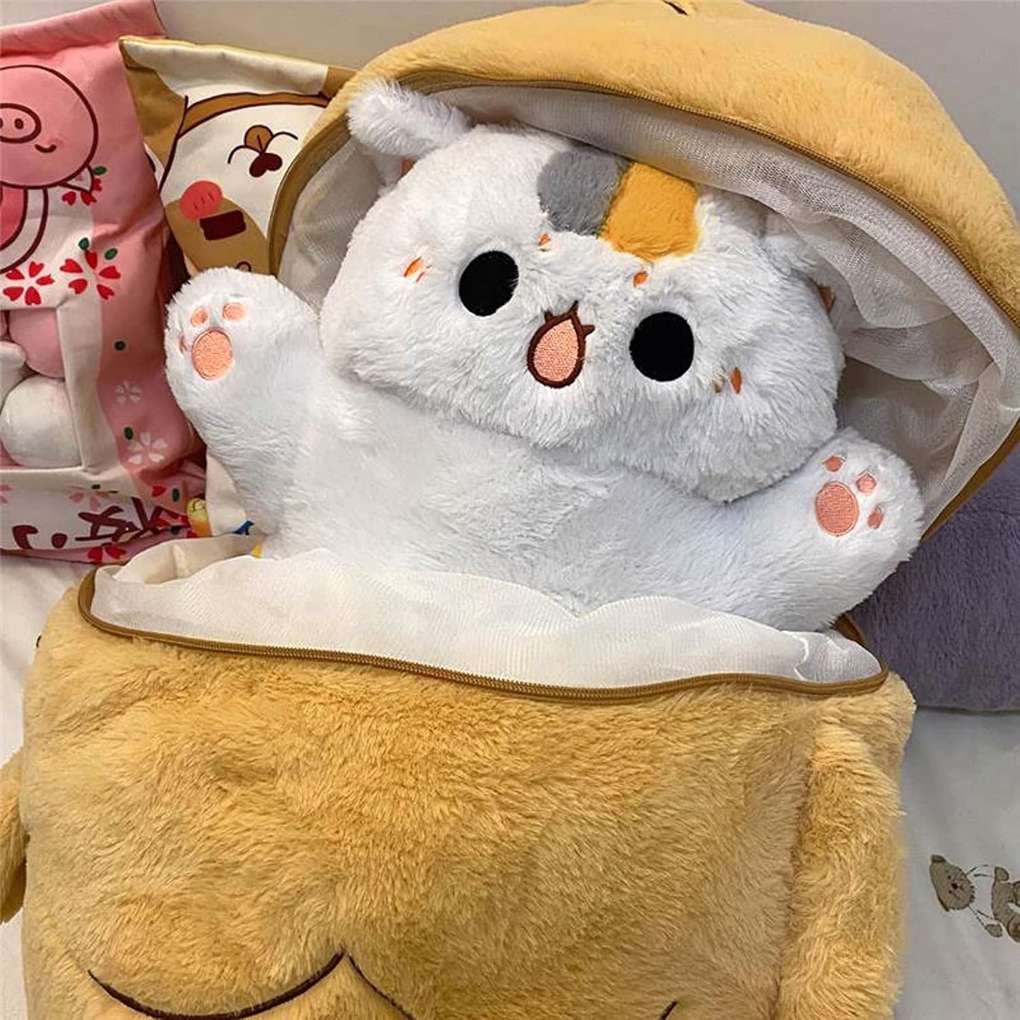 Taiyaki Cat Plush – Soft Hug Pillow