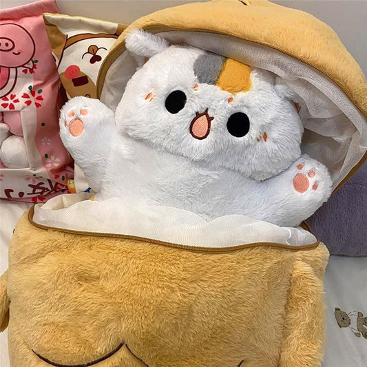 Taiyaki Cat Plush – Soft Hug Pillow
