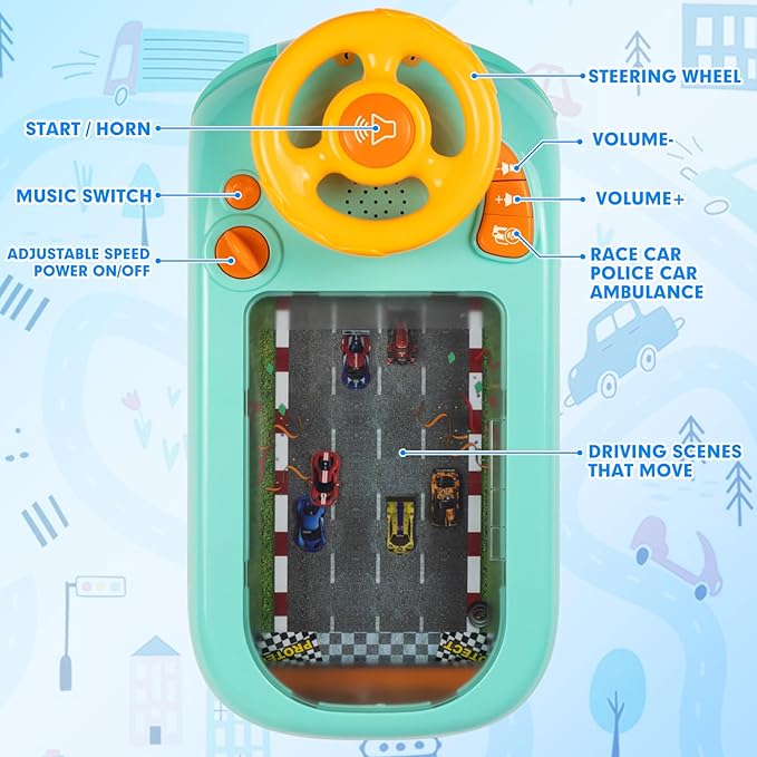 Baby Musical Steering Wheel Toy