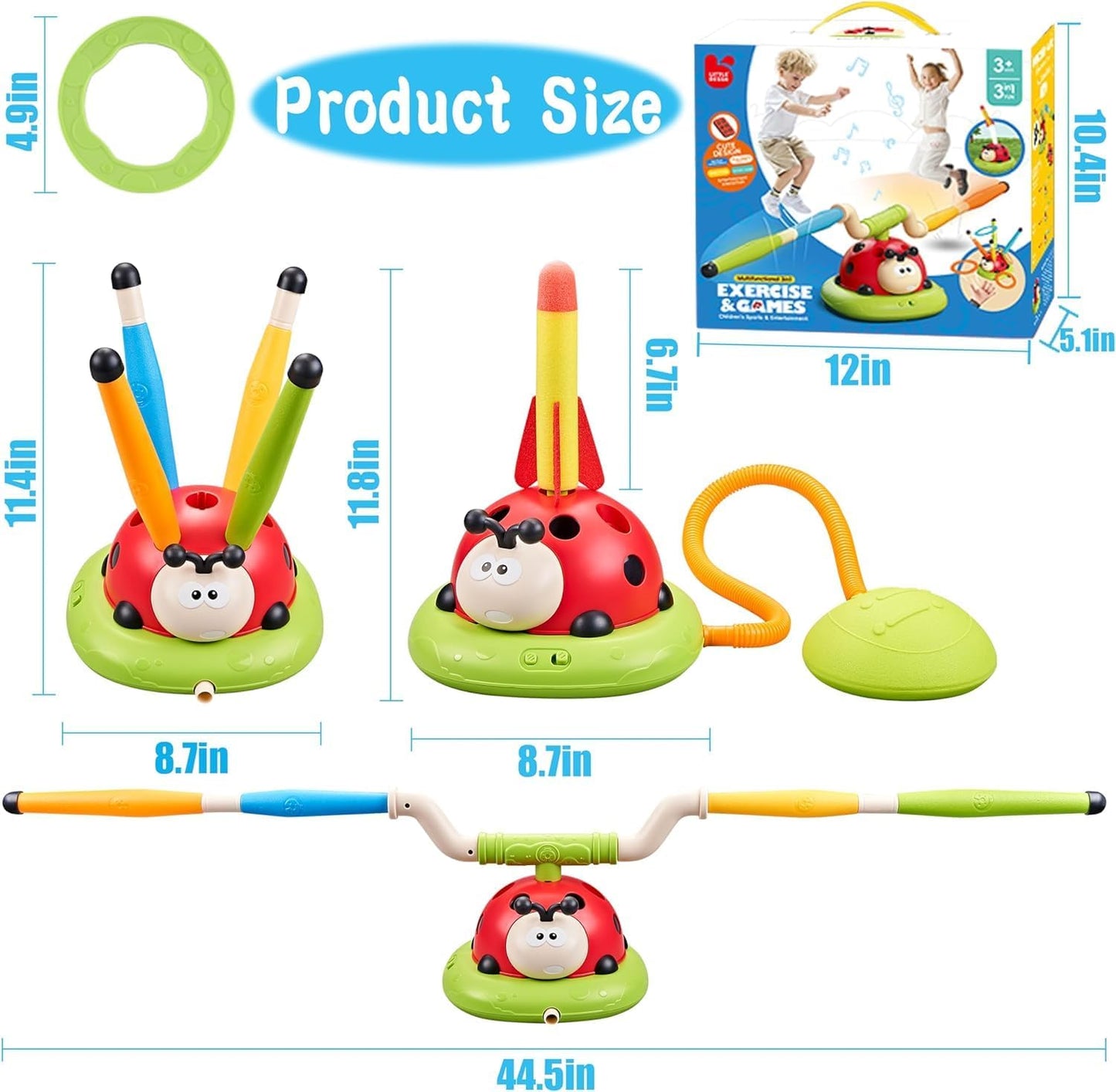 3 In 1 Musical Jumping Toy
