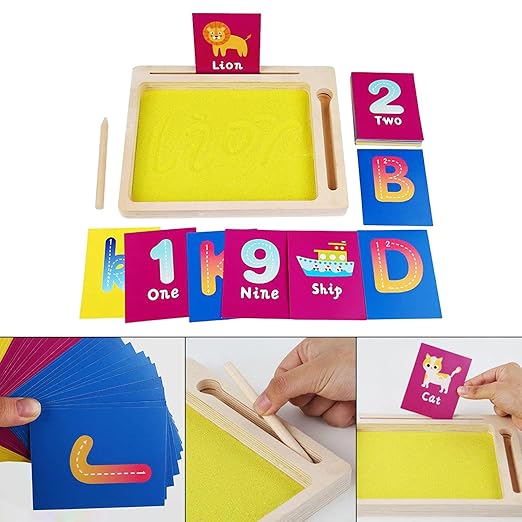 Alphabet Sandpaper Letters Wooden Tray Set