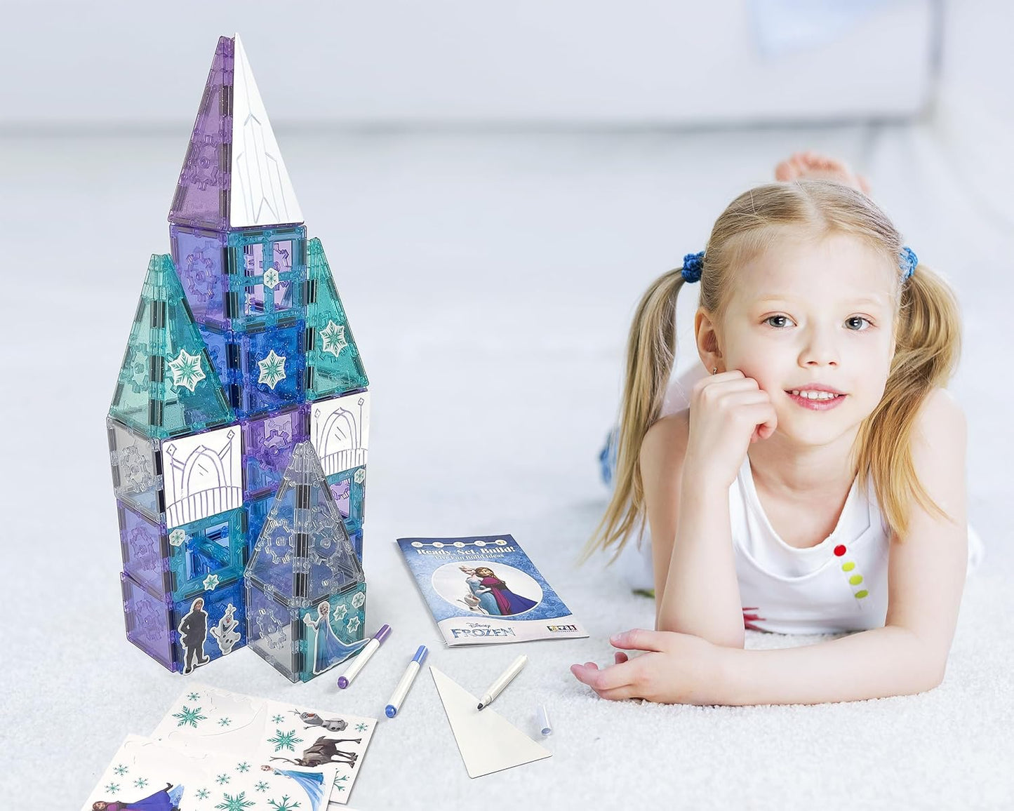 Disney Frozen Castle Magnetic Tile Set