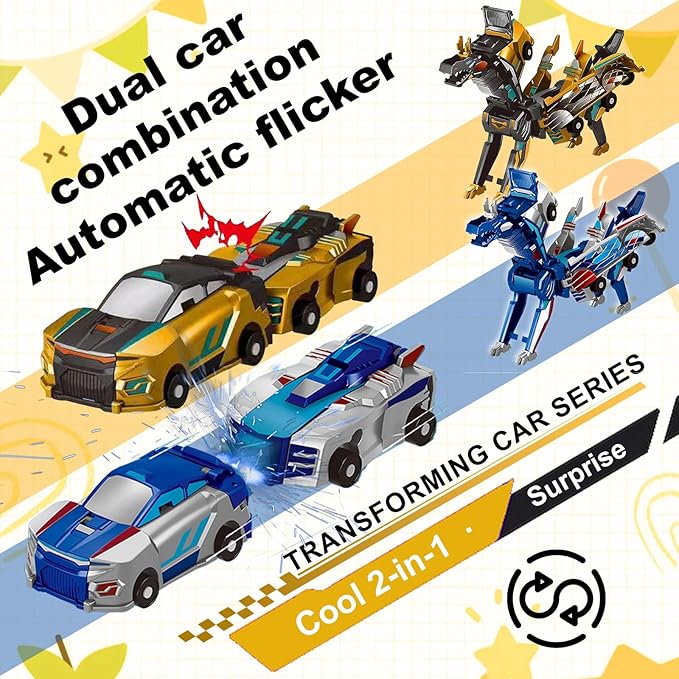 Collision Transforming Dinosaur Car Toy