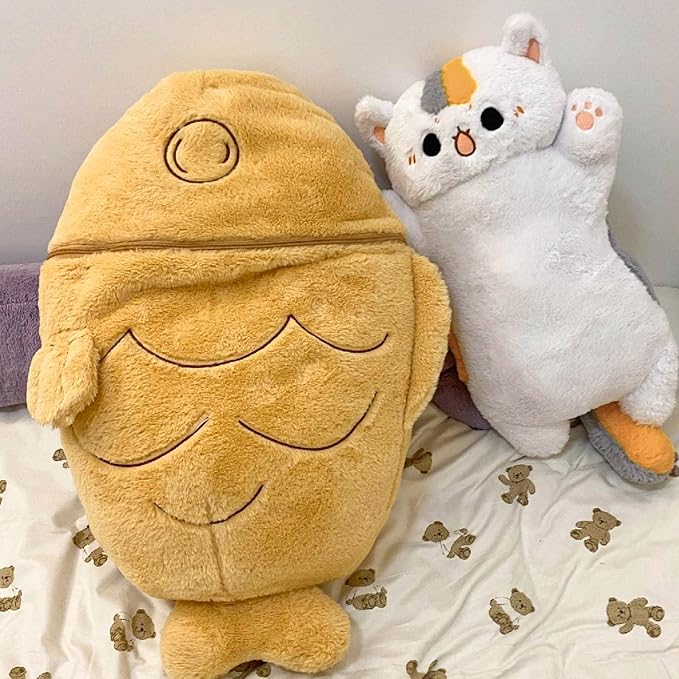 Taiyaki Cat Plush – Soft Hug Pillow