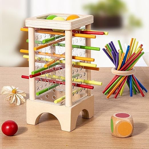Wooden Pull Stick Puzzle Game