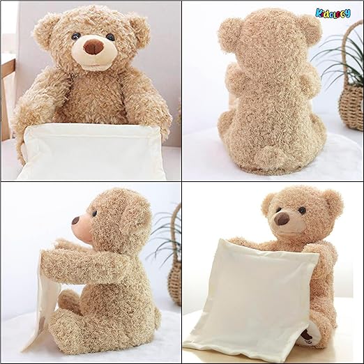 Plush Toy Playing Hide and Seek