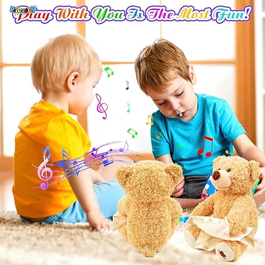 Plush Toy Playing Hide and Seek