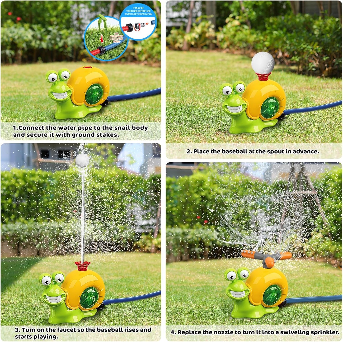 Baseball Sprinkler Toy