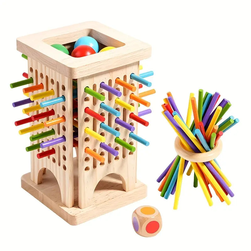Wooden Pull Stick Puzzle Game